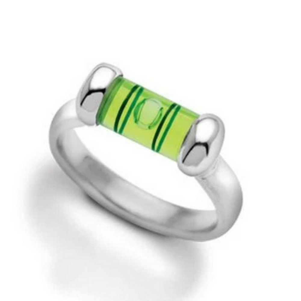 Individual Icons Functional Level Ring Silver NEW